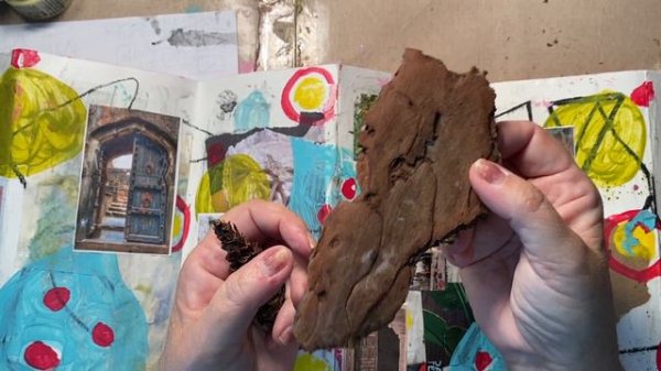 Art Journal Play, Day 4 (Accordion Book Process Video)