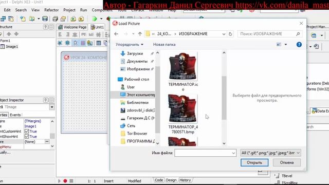 Уроки программирования в делфи 24 компонент image смотреть онлайн