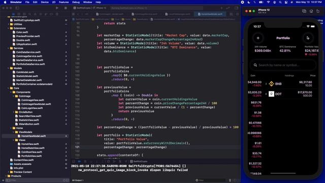 Reload the List with updated data from API | SwiftUI Crypto App #16 смотреть онлайн