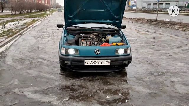 Установка линз на пассат б3 и тест их , в ночное время. смотреть онлайн