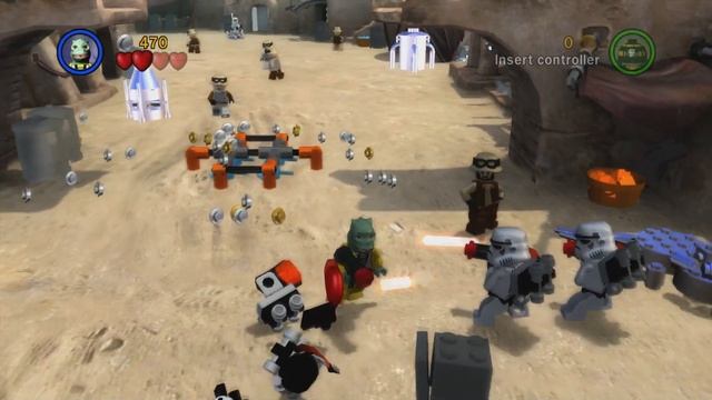 LEGO Star Wars: The Complete Saga 100% Walkthrough - Episode 40 | "Free Play Guide (ANH)" смотреть онлайн