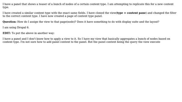 Drupal: How do I assign a view to a panel node in drupal? смотреть онлайн