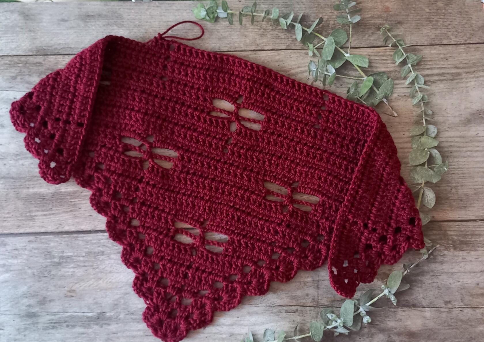 МК Узор для шали крючком