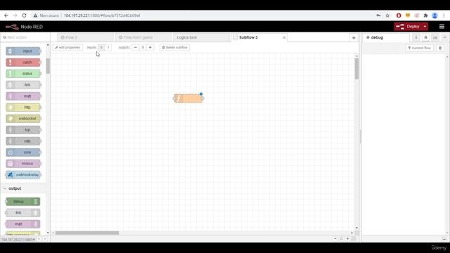 Node-RED Corso base italiano - Subflow - 5 смотреть онлайн