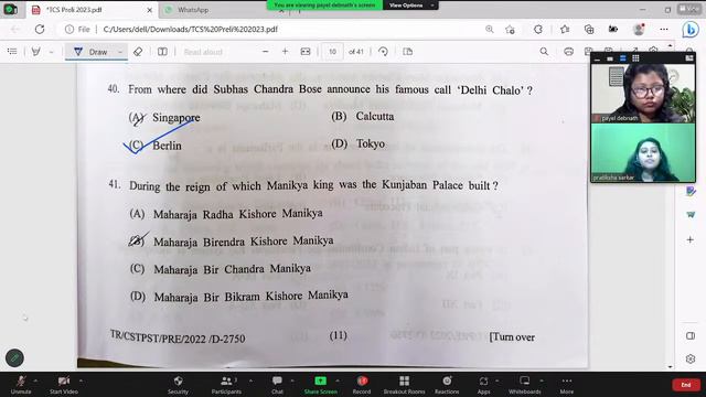 Tripura Civil Service Question Paper | 2nd April 2023 | Tripura Civil Service Prelims Exam Analysis