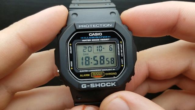Gshock DW-5600 - Setting Time And Date Tutorial