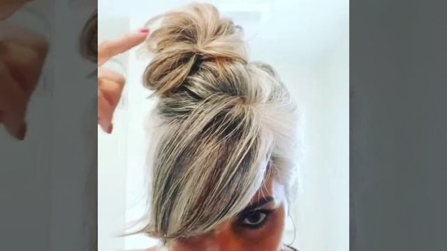 Temporary titanium colored spray for gray blending. смотреть онлайн