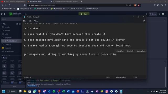 How To Make Multipurpose Discord Bot Without Coding Replit |  Moderation , Economy, Utility