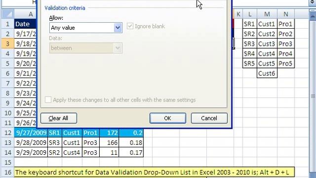 Excel Magic Trick 387: Data Validation Drop-Down List & Cell References смотреть онлайн