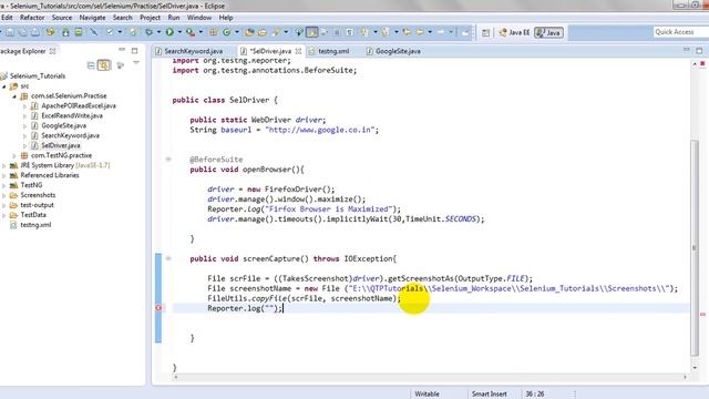 How to add screenshot in TestNg Report смотреть онлайн