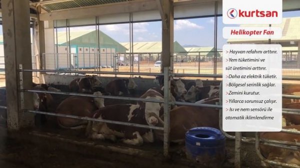 Горизонтальный потолочный вентилятор Kurtsan