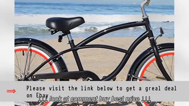 Firmstrong Urban Boy Single Speed Beach Cruiser Bicycle, 20inch, Black w Red Rims смотреть онлайн