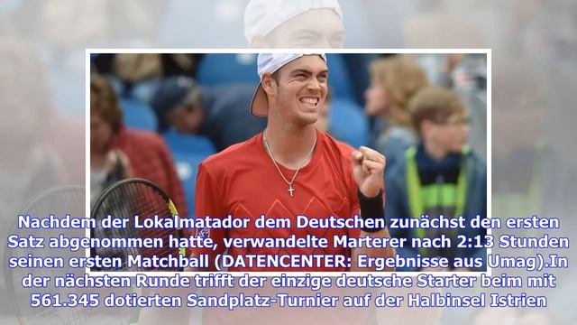 Tennis: Maximilian Marterer erreicht Achtelfinale in Umag смотреть онлайн