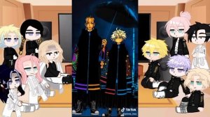 tokyo revengers react to black dragons takemichi ??