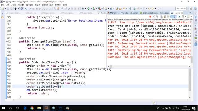 31 spring jpa webservice online shopping application смотреть онлайн