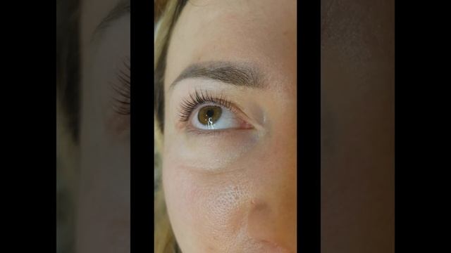 Ресницы после коллагенирования Nouveau Lashes