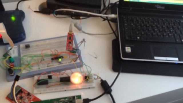 light Control by NFC chip and MCU смотреть онлайн