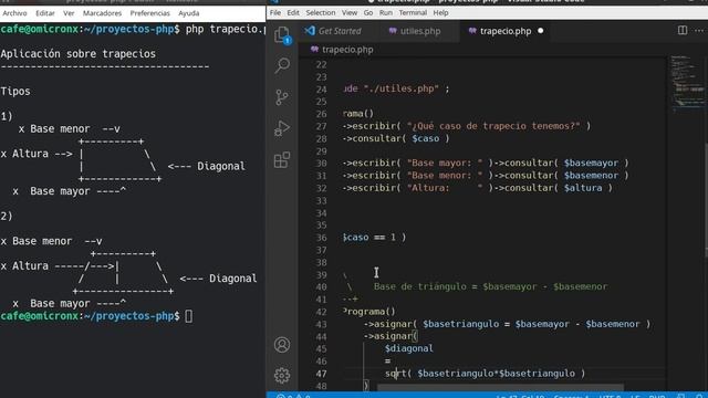PHP-CLI - Aplicación para trapecios смотреть онлайн