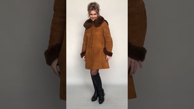 Дубленка Эко женская 3500 ₽ как настоящая р.42-44 /10868/ смотреть онлайн