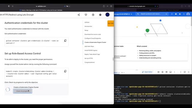 Qwiklabs | Deploy a Web App on GKE with HTTPS Redirect using Lets Encrypt [GSP269] смотреть онлайн