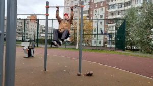 Продолжаем челлендж «Физкультура и спорт в 50 +»: 2 поднятие ног к перекладине...?♂?♀?♀??