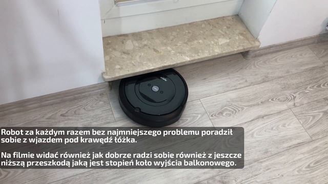 Odkurzacz iRobot Roomba e5 (e5158) - Test wjazdu pod łóżko смотреть онлайн