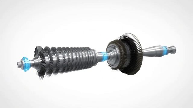 Осевая газовая турбина Siemens SGT-750 смотреть онлайн