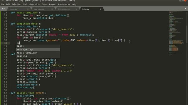 20220929 - CRUD inventory buku python tkinter sqlite tombol batal dan hitung data part 4 смотреть онлайн