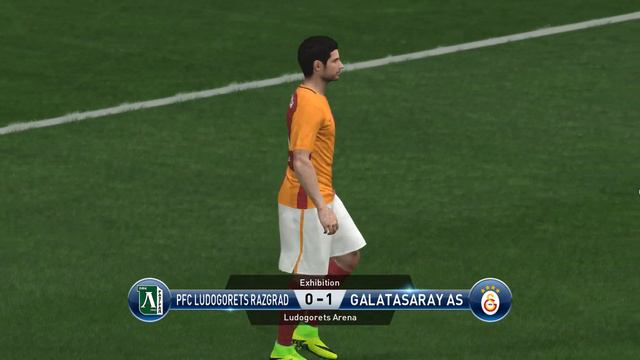 PFC Ludogorets Razgrad vs Galatasaray AS, PES 2016, PRO EVOLUTION SOCCER 2016, Konami смотреть онлайн