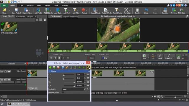How to Add a Zoom Effect | VideoPad Video Editor Tutorial смотреть онлайн