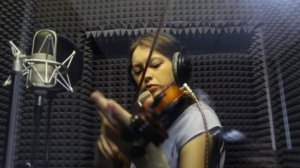 Запись скрипки на студии
