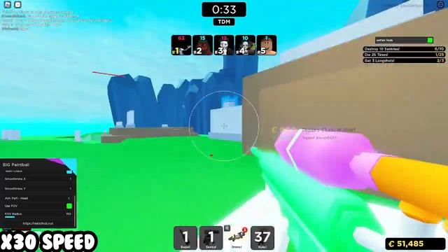 ROBLOX BIG PAINTBALL HACK SCRIPT | AIMBOT | PASTEBIN 2023! смотреть онлайн