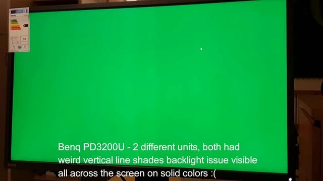 Benq PD3200u - vertical lines shades смотреть онлайн