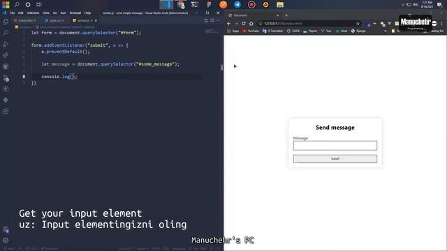 Javascript + Telegram BOT. Send a simple message with Javascript Fetch смотреть онлайн