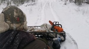 квадроцикл СОКОЛ ПО снегу