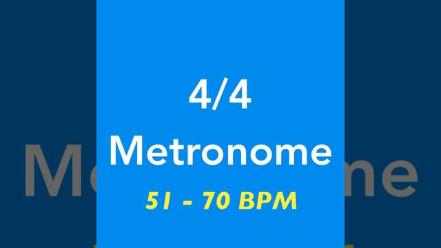 68 BPM Metronome | 4/4 смотреть онлайн