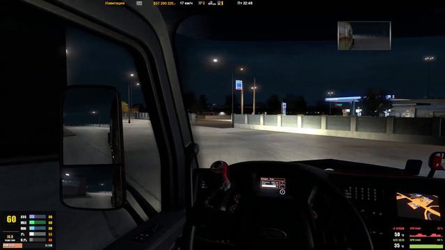 American Truck Simulator. Обычная работа в США. 49 смотреть онлайн