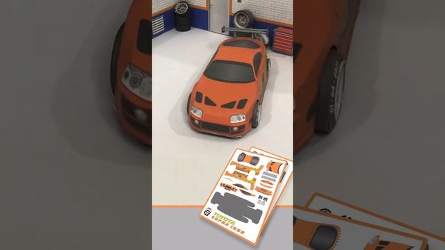 Paper model Toyota supra | paper craft смотреть онлайн