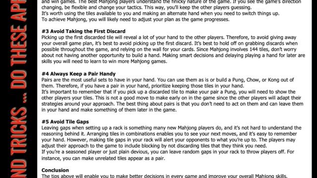 Mah Jongg - Do these tips apply to your style of play? Modern Mahjong Shares Saturday Strategy смотреть онлайн