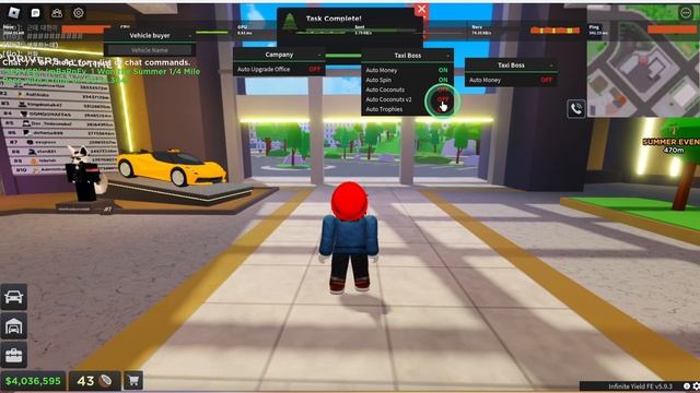 ROBLOX | ? Taxi Boss INFINITE MONEY SCRIPT AUTOFARM VERY OP UNPATCHED 2023 ?