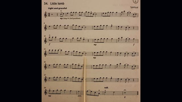 34 Little Lamb piano accompaniment at rehearsal speed смотреть онлайн