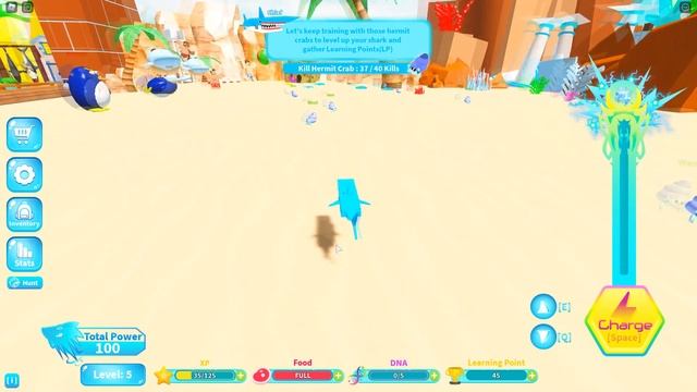 СТАЛ АКУЛОЙ В РОБЛОКСЕ! ROBLOX Shark Evolution смотреть онлайн