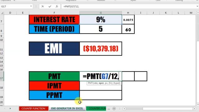 EMI Generator Manual Approach In Ms Excel || #education #zintinstitute #excel #formula смотреть онлайн