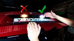 Замена ламп подсветки номера КИА РИО X-Line на LED c5w