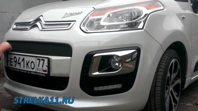 Защита радиатора CITROEN C3 PICASSO с 2013г.в. рестайлинг. (Черный) - strelka11.ru смотреть онлайн
