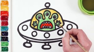 Рисуем фломастерами. Простой милый рисунок. Рисование для детей