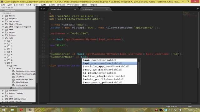 TUTO Utiliser l'api de league of legend en php смотреть онлайн