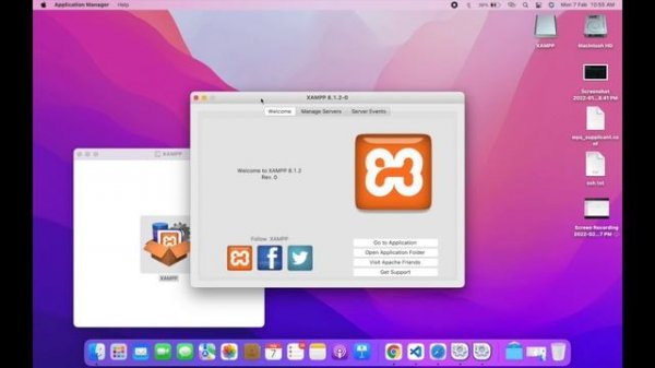 How to install another version of Xampp on Mac OS
