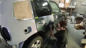 Нива Шевроле, покраска в Титан