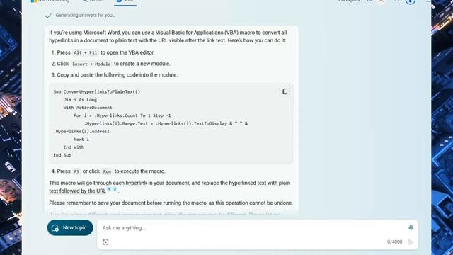 Text w. Hyperlinks transformed by AI (free) смотреть онлайн